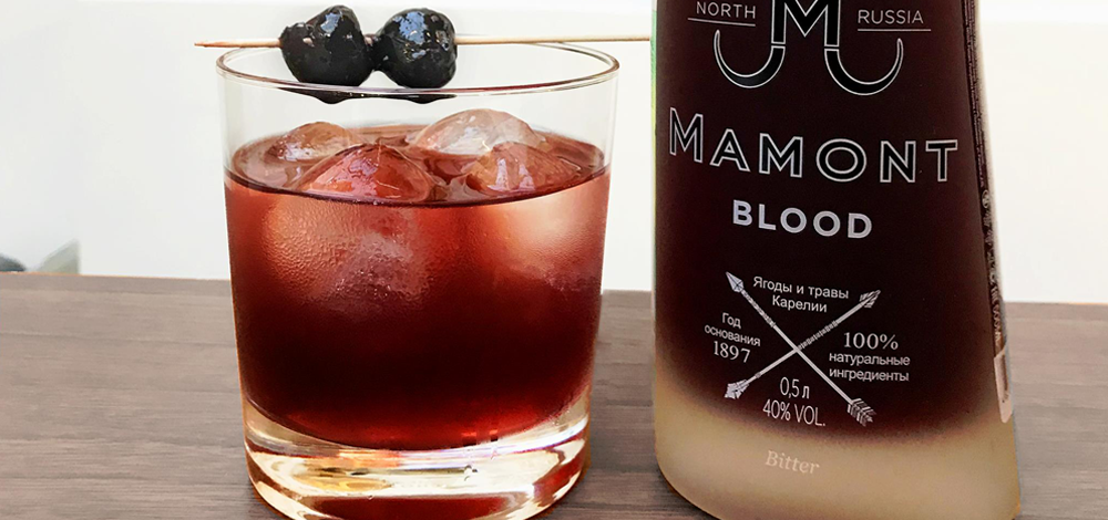 mamont blood vodka and drink
